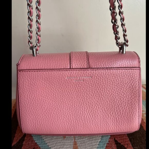 Aspinal of London Lottie Micro Bag Pink $1,000 New - Picture 13 of 16